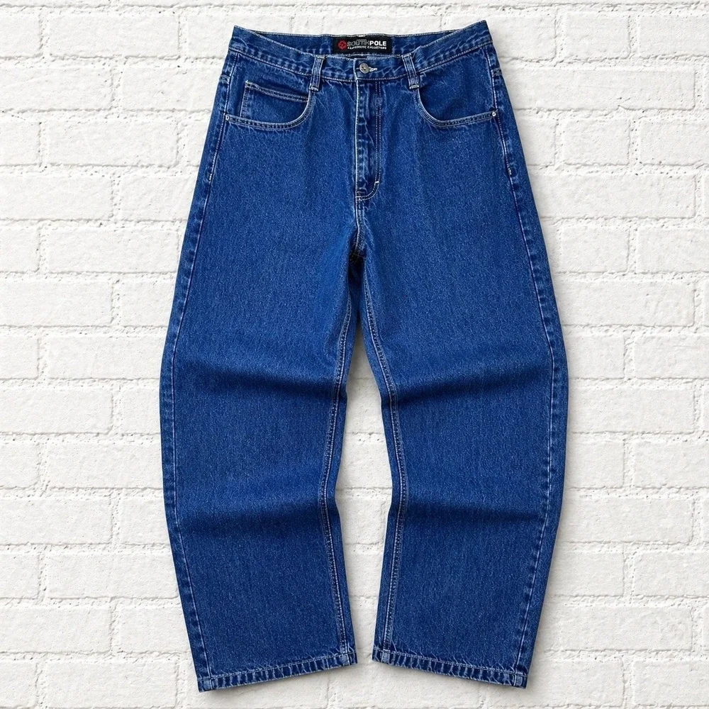 Vintage Southpole Jeans Mens 38x34 Wide Baggy Y2K Streetwear Loose Fit Denim‎